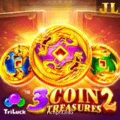 3 Coin Treasures 2 slot game card